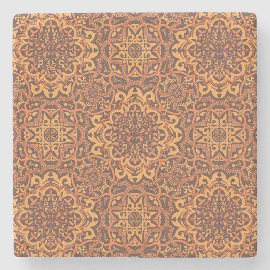 Stijlvolle Arabische versiering Stenen Onderzetter (Voorkant)