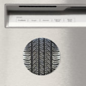 Stijlvolle Autobandenrubber Textuur Magneet (Insitu (Vaatwasser))