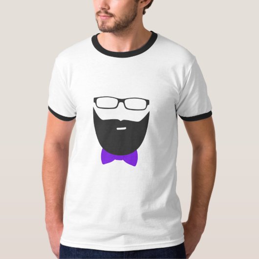 stijlvolle baard t-shirt (Voorkant)