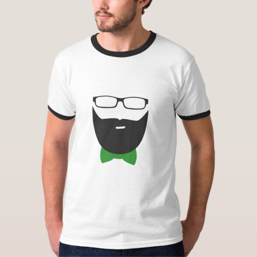 stijlvolle baard t-shirt (Voorkant)