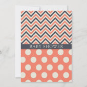 Stijlvolle baby shower uitnodiging (Achterkant)
