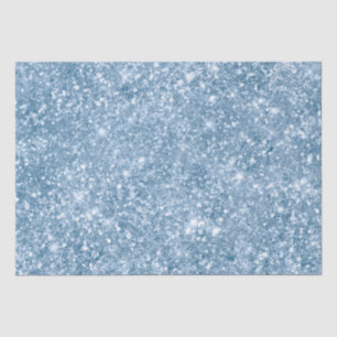 Stijlvolle babyblauwe glinster glitter glamour pat tissuepapier