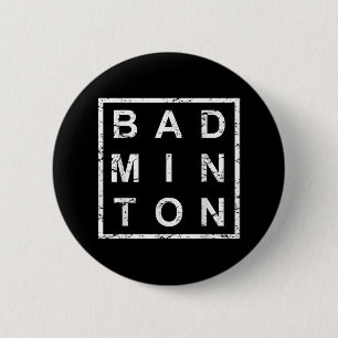 Stijlvolle Badminton Ronde Button 5,7 Cm