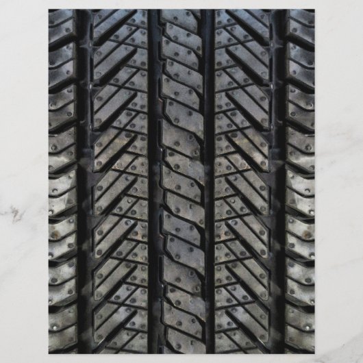 Stijlvolle bandrubber automobieltextiel flyer (Voorkant)