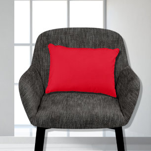 Stijlvolle Basic Bright Red Solid Color 11x16 Accent Kussen