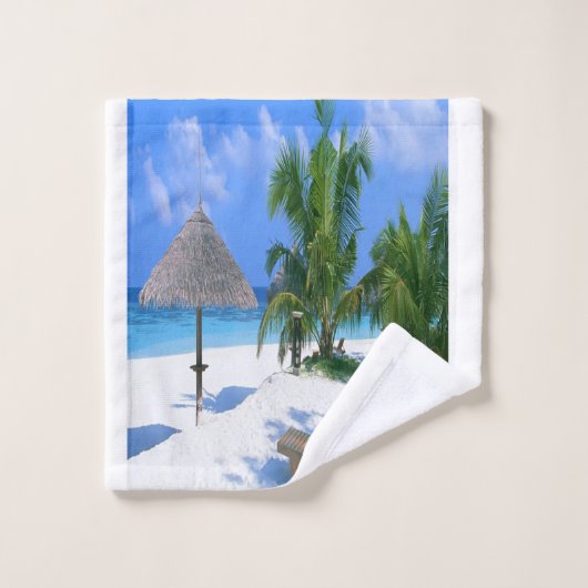 Stijlvolle Beach Escape Bad Handdoek (Wasdoekje)