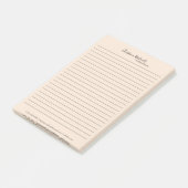 Stijlvolle Beige Minimalist Post-it® Notes (Schuin)