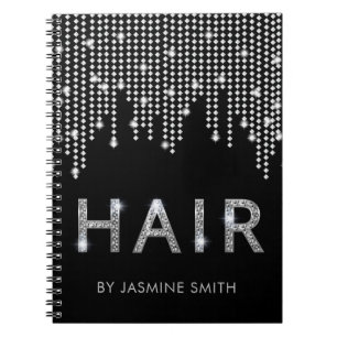 Stijlvolle benoeming Chic Diamond Hair Notitieboek