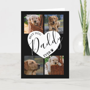 Stijlvolle Beste Hond Papa Ooit Foto Feestdagen Kaart