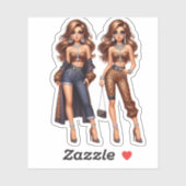 stijlvolle besties sticker (Vel)