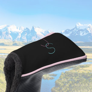 Stijlvolle bewerkbare elke twee modern ogende Init Golfheadcover