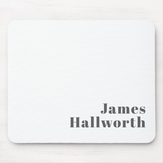 Stijlvolle bewerkbare moderne retro-tekst | Grey Muismat (Voorkant)