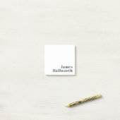 Stijlvolle bewerkbare moderne retro-tekst | Grey Post-it® Notes (Op bureau)