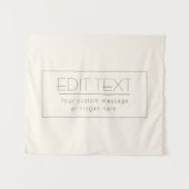 Stijlvolle bewerkbare Sjabloon | Gebroken wit en d Wandkleed (Voorkant (horizontaal))