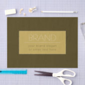 Stijlvolle bewerkbare tekst Sjabloon |  goud Tissuepapier (Craft)