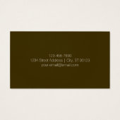 Stijlvolle bewerkbare tekst Sjabloon | goud Visitekaartje (Achterkant)