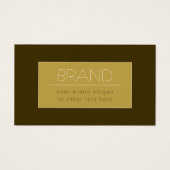 Stijlvolle bewerkbare tekst Sjabloon | goud Visitekaartje (Voorkant)