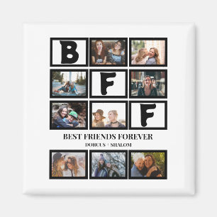 Stijlvolle BFF Best Friends Forever 9 Photo Collag Magneet