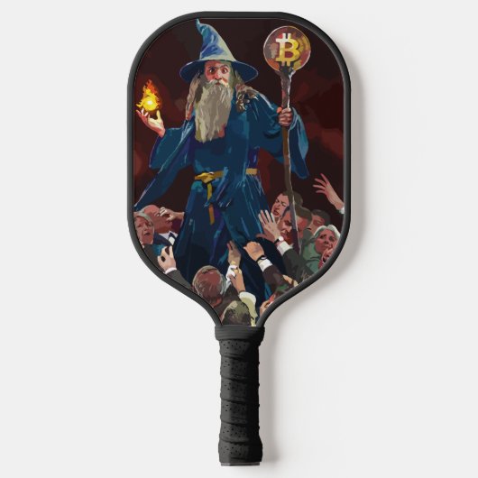 Stijlvolle Bitcoin - BTC crypto Pickleball Paddle (Voorkant)