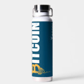 Stijlvolle Bitcoin - BTC crypto Waterfles (Achterkant)