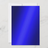 Stijlvolle Blauwe Baubles & Parels Kerstmis Kaart (Achterkant)