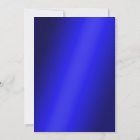 Stijlvolle Blauwe Baubles & Parels Kerstmis Kaart (Achterkant)