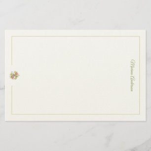 Stijlvolle bloem Fleur de Lys Persoonlijke naam Briefpapier