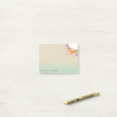 Stijlvolle bloemen - Gepersonaliseerd Post-it® Notes (Op bureau)