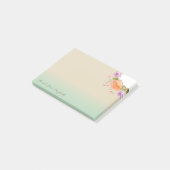 Stijlvolle bloemen - Gepersonaliseerd Post-it® Notes (Schuin)