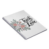 Stijlvolle bloemendocent notitieboek (Rechterzijde)