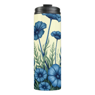 Stijlvolle bloemige thermische tumbler voor koffie thermosbeker