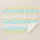 Stijlvolle Blue Fish Pattern Zee Theme Throw Deken (Voorkant (horizontaal))