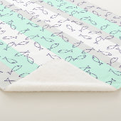 Stijlvolle Blue Fish Pattern Zee Theme Throw Deken (3/4)