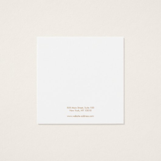 Stijlvolle Blush Pink Stud Earling Display Kaart (Achterkant)