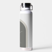 Stijlvolle Boho Arch met een Monogram Initiaal Waterfles (Achterkant)