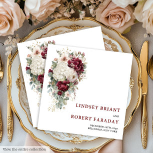 Stijlvolle Boho Merlot Blush Salie Gouden Rozen Br Servet