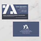 Stijlvolle bouwplaats voor A-Lijst bouwconstructie Visitekaartje (Voorkant / Achterkant)