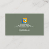 Stijlvolle bouwstenen architect visitekaartje (Achterkant)