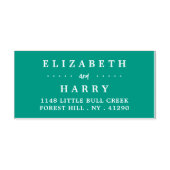 Stijlvolle bruid & bruidegom zelfinktende stempel (Design)