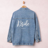 Stijlvolle bruid getrouwd Persoonlijk Denim Jacket (Hangar)