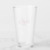 Stijlvolle bruidsnaam glas (Achterkant)