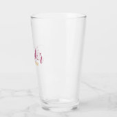 Stijlvolle bruidsnaam glas (Links)