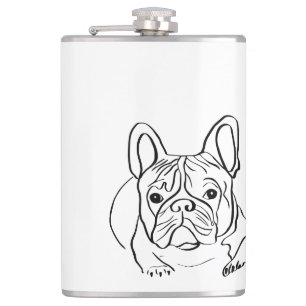 Stijlvolle Bulldog Minimalist Heupfles