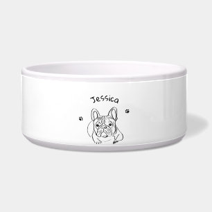 Stijlvolle Bulldog Minimalist Voerbakje