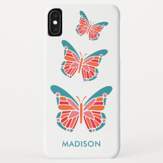 Stijlvolle Butterfly aangepaste telefoongevallen Case-Mate iPhone Case (Achterkant)