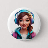 "Stijlvolle Button met uniek design" (Voorkant)