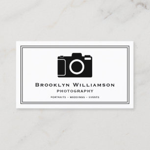 Stijlvolle camera Freelance fotografie Visitekaartje