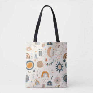 Stijlvolle Canvas tas met Abstracte geometrische p