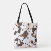 Stijlvolle Canvas tas met Abstracte Spletters (Achterkant)