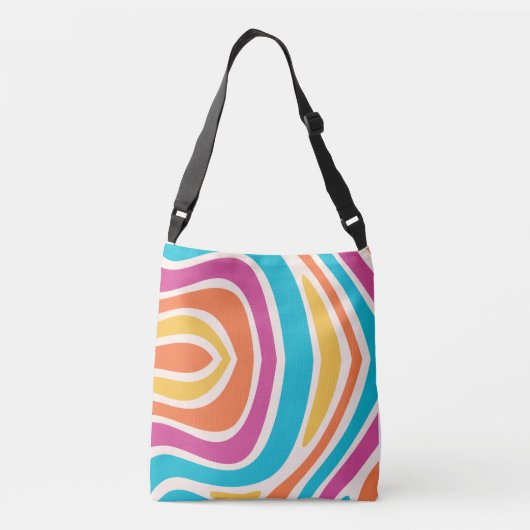 Stijlvolle Canvas tas – vrolijk kleurrijk design (Achterkant)